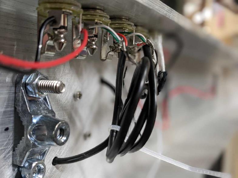 Finishing work on wiring.