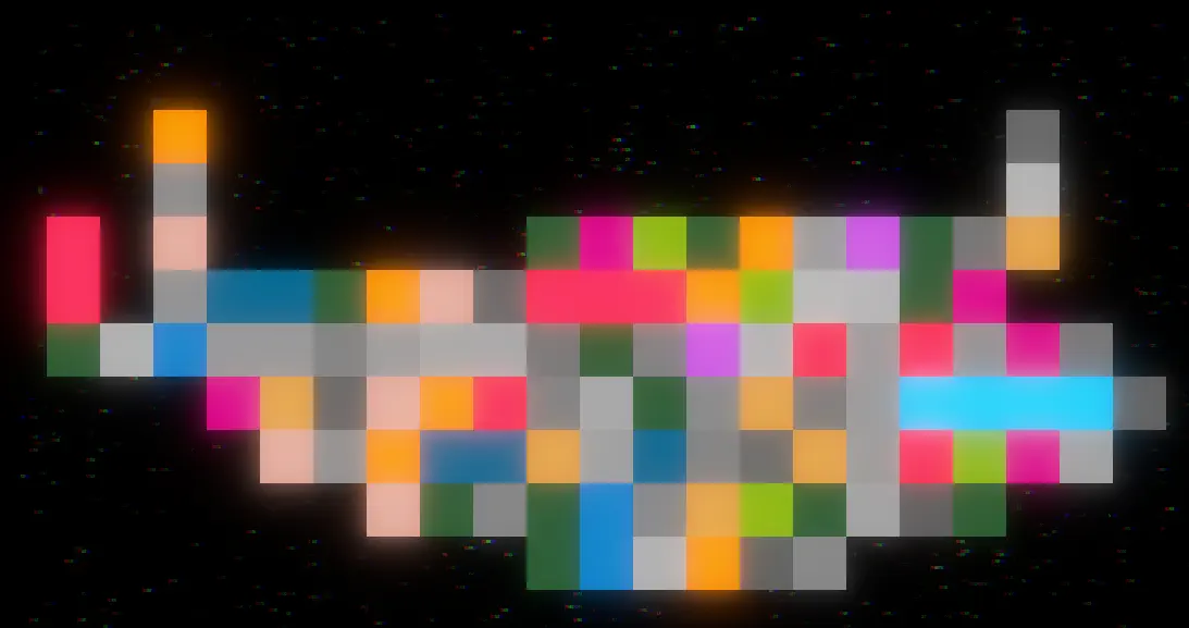 A procedurally generated space ship